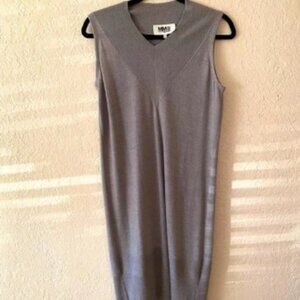 Maison Martin Margiela Sweater Dress Size XS Gray Mini Knit Winter Work Office